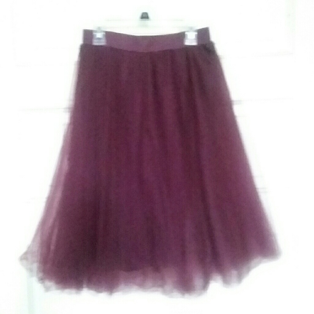 Maroon formal skirt